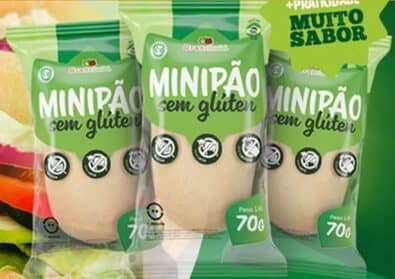 MINIPÃO GA SEM GLÚTEN E LACTOSE CX 30 UNID DE 70G