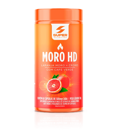 Moro HD Laranja Moro, Café verde e Cromo (60 cápsulas)