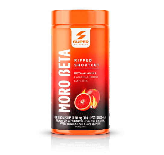 Moro Beta Laranja Moro, Beta-Alanina e Cafeína (60 cápsulas)