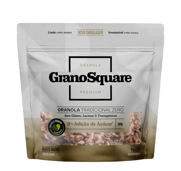 Granola GranoSquare Premium Tradicional ZERO AÇÚCAR 200g