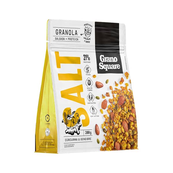 Granola Clusters Salgada Cúrcuma e Gengibre 200g – Granosquare