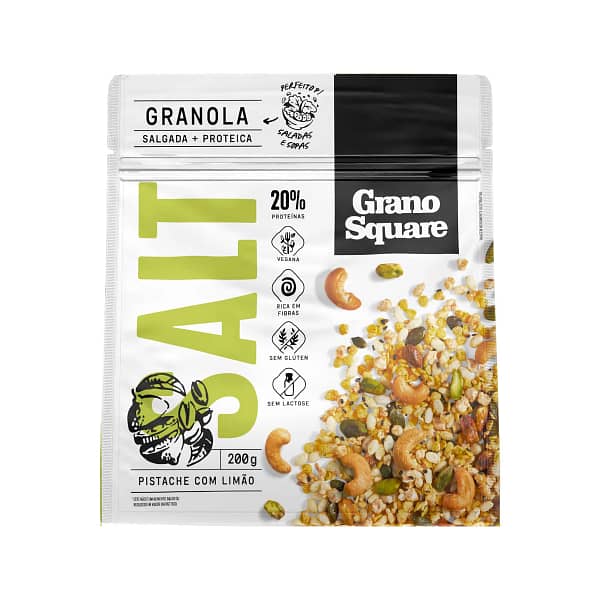 Granola GranoSquare SALT Pistache com Limão 200g