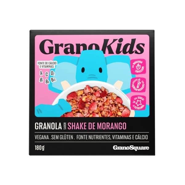 Granola Granokids Shake de Morango - 180g GranoSquare